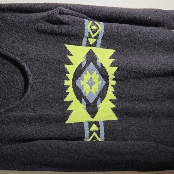 Saywhat Sweater Dress Size XL Aztec Black Yellow ish gray - Picture 2 of 9